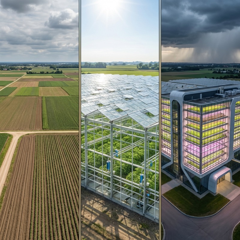 Indoor Farming vs. Greenhouse vs. Open Field: Which Model Wins in 2025?
